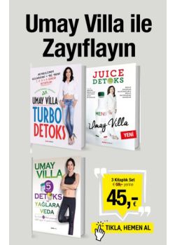 Umay Villa ile Zayıflayın (3 Kitap Birarada) Aç Kalmadan Kilolara Veda Edin!