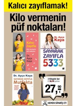 Kalıcı Zayıflama Seti (3 Kitap Birarada) Kilo Vermenin Püf Noktaları