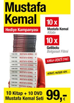 Mustafa Kemal Hediye Kampanyası - 10 Adet Mustafa Kemal + 10 Adet Gelibolu Belgeseli 