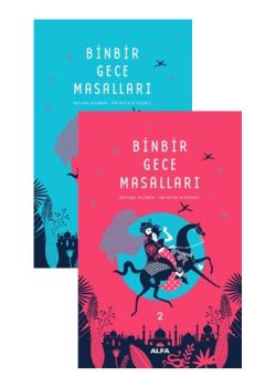 Binbir Gece Masalları (2 Cilt) Orijinal Dilinden, Tam Metin ve Resimli 