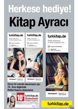 Kitap Ayracı ve 10 Euro Gutschein Hediyemiz 