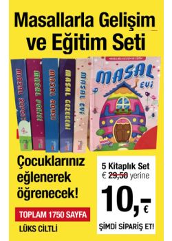 Masallarla Gelişim ve Eğitim Seti ile Çocuğunuzun Hayal Gücünü Uçurun! (5 Kitap)