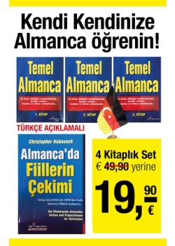 Almanca Öğreten Kitaplar (4 Kitap) Türkçe Açıklamalı