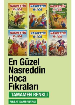 Nasreddin Hoca Fıkraları Seti (6 Kitap) Tamamen Renkli 