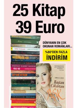 25 Kitap 39 Euro - Ünlü Aşk Romanları Seti (%80'den Fazla İndirim)