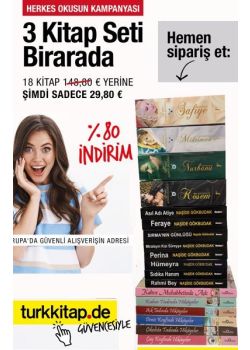 3 Kitap Seti Tek fiyat (18 Kitap) % 80 İndirimli