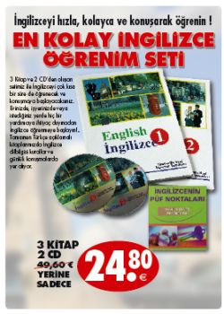 En Kolay Ingilizce Ögrenim Seti (3 Kitap ve 2 CD Birarada)
