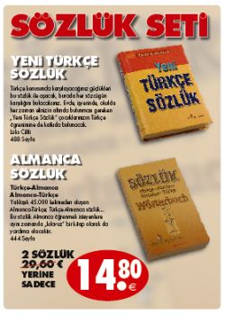 Almanca ve Türkce Sözlük Seti- 2 Sözlük Birarada