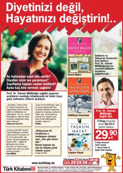 Diyetinizi Değil, Hayatınızı Değiştirin  (3 Kitaplık Süper indirimli Set)