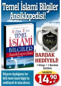 A'dan Z'ye Temel  Islami Bilgiler Ansiklopedisi Kabeli Bardak Hediyeli!
