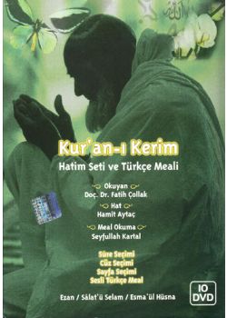 Kuran-i Kerim Hatim Seti ve Türkce Meali 10 DVD Birarada