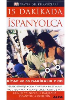 15 Dakikada Ispanyolca Kitap ve 2 CD Birarada
