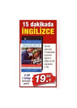 15 Dakikada Ingilizce Kitap ve 2 CD Birarada