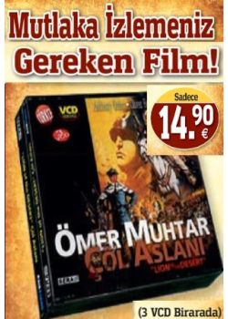 Ömer Muhtar, Çöl Aslanı (3 VCD) Anthony Quinn