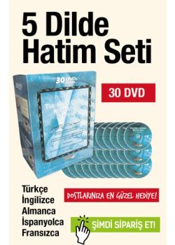 Kuran-i Kerim Hatim Seti 30 DVD / 5 Dilde  (Türkçe - İngilizce - Almanca - İspanyolca - Fransızca)