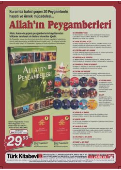 Allah'in Peygamberleri 14 VCD+30 Cüz Hatim CD-Rom'u Hediye