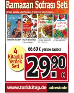 Ramazan Sofrasi Seti Tamamen Renki ve Resimli (4 Kitap Birarada)