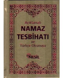 Namaz Tesbihatı ve Türkçe Okunuşu (Bez Cilt)
