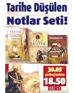 Tarihe Düşülen Notlar Seti  (3 Kitap Birarada)  Türk Kitabevi Kampanyası