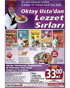 Oktay Usta'dan Lezzet Sırları  (5 Kitap + 15 Yemek Karti + 1  Hediye Kitap) TV'deki Yeni Kampanyamiz 