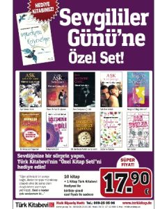 Sevgililer Günü Seti  (10 Kitap + 1 Kitap Hediye)  Türk Kitabevi Özel Kampanyası