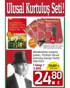 Ulusal Kurtuluş Savaşı Seti  (3 DVD + 1 Kitap + 10,- Euro Hediye Kuponu)