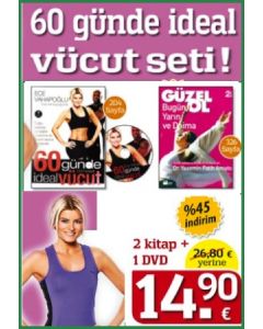 60 Günde İdeal Vücut  (2 Kitap + 1 DVD Birlikte)