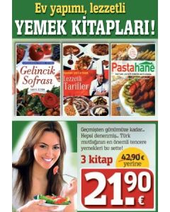 Ev Yapımı, Lezzetli Yemek   Kitapları Seti   (3 Renkli Resimli  Kitap Birarada)