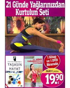 21 Günde Yağlarınızdan  Kurtulun  (1 Kitap + 1 DVD)  Ebru Şallı'nın  çok Satan DVD'si bu sette!
