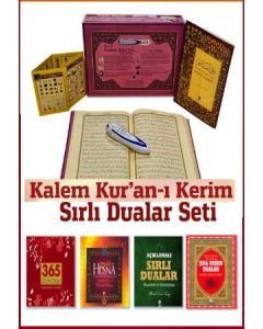 Kalem Kuran-i  Kerim ve  Sırlı  Dualar - Sırlar  Hazinesi Seti   (2 Set Birarada)  TV'deki Kampanya