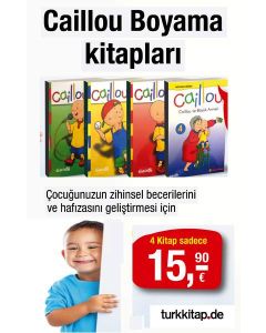 Caillou Boyama Kitapları Seti (4 Kitap Birarada) Çocuğunuzun Zekasını Geliştirecek Set!