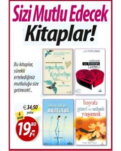 Sizi Mutlu Edecek Kitaplar Seti (4 Kitap Birarada) Adım Adım Mutluluk