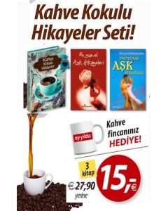 Kahve Kokulu Hikayeler Seti (3 Kitap + 1 Bardak)