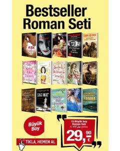 Bestseller Roman Seti 15 Kitap Birarada TV'deki Yeni Kampanyamız
