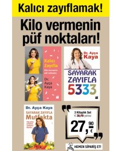 Kalıcı Zayıflama Seti (3 Kitap Birarada) Kilo Vermenin Püf Noktaları
