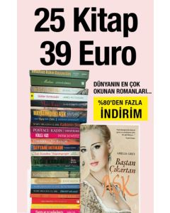 25 Kitap 39 Euro - Ünlü Aşk Romanları Seti (%80'den Fazla İndirim)
