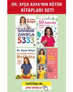 50 Adımda Sağlıklı ve Hızlı Zayıfla Seti (4 Kitap) Dr. Ayça Kaya'nin Çok Satan Kitapları