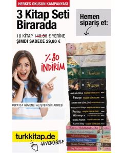 3 Kitap Seti Tek fiyat (18 Kitap) % 80 İndirimli